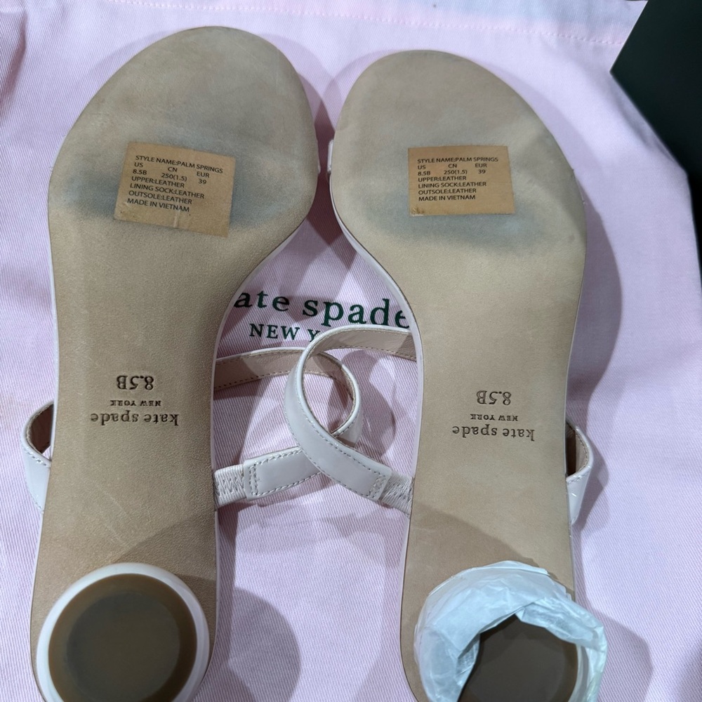 NIB Kate Spade NY Palm Springs Slide Sandals in Pale Dogwood - 8.5 - Picture 4 of 9